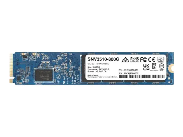 Synology SNV3410 - SSD 800 GB intern M.2 2280 PCIe 3.0 x4 (NVMe)