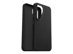 OtterBox Symmetry Series - Baksidedeksel for mobiltelefon kaktusl&#230;r - noir aske (svart) - for Samsung Galaxy S25