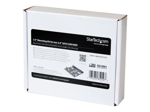 StarTech.com 2.5" to 3.5" SATA Hard Drive Mounting Bracket Kit - D...