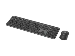 Logitech Signature Slim Combo MK950 Tastatur- og mussett - tr&#229;dl&#248;s - Bluetooth 5.1 LE - QWERTY - Nordisk - grafitt
