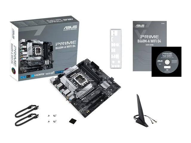 ASUS PRIME B660M-A WIFI D4 - Hovedkort micro ATX LGA1700-sokkel B6...
