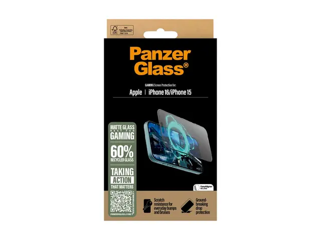 PanzerGlass Gaming - Skjermbeskyttelse for mobiltelefon ultrabred ...