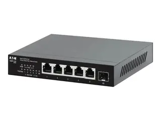 Eaton Tripp Lite series Desktop Gigabit Ethernet Unmanaged Switch PoE+ Pass-Through 5-Port 2.5 Gbps 70W Metal switch - 5 porter - ikke-styrt - TAA-samsvar