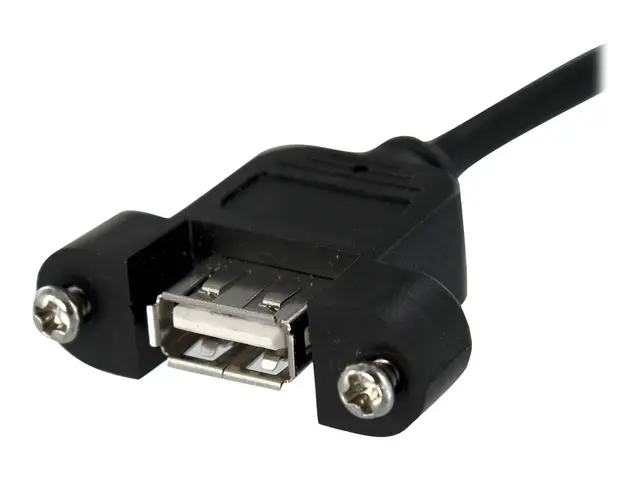 StarTech.com 1 ft Panel Mount USB Cable - USB A to Motherboard Hea...