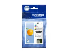 Brother LC3211 - 4-pack - svart, gul, cyan, magenta original - blekkpatron - for Brother DCP-J572, DCP-J772, DCP-J774, MFC-J890, MFC-J895