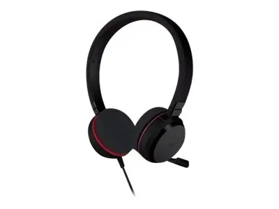 Jabra Evolve 20 UC stereo - Hodesett on-ear kablet USB-C, USB-A ly...