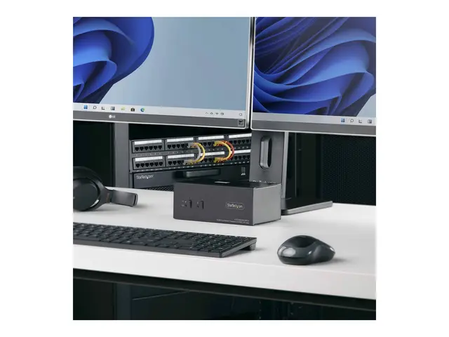 Startech 2-Port Dual-Monitor DisplayPort en HDMI KVM Switch, 4K 60...