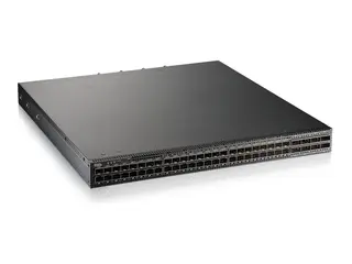 Zyxel CX4800-56F - Switch - fiberaggregasjon L3 - Styrt - 48 x 10/25 Gigabit SFP28 + 8 x 100 Gigabit QSFP28 - rackmonterbar, stasjon&#230;r - PoE (323 W) - AC