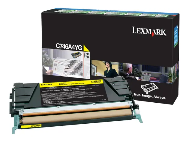 Lexmark - Gul - original - tonerpatron LCCP, LRP - for Lexmark C74...