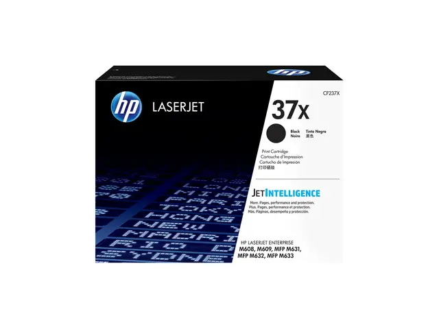 HP 37X - Høy ytelse svart original LaserJet tonerpatron (CF237X) U...