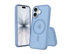 Screenor Icy - Baksidedeksel for mobiltelefon MagSafe-samsvar - termoplast-polyuretan (TPU), akryl - himmelblå - for Apple iPhone 17