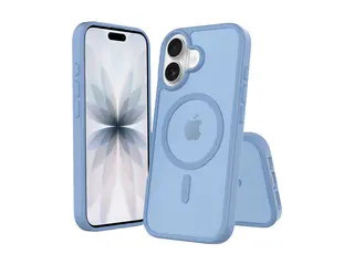 Screenor Icy - Baksidedeksel for mobiltelefon MagSafe-samsvar - termoplast-polyuretan (TPU), akryl - himmelblå - for Apple iPhone 17
