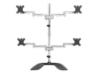 STARTECH.COM Quad-Monitor Stand - For up to 32inch VESA Mount Monitors - Artic