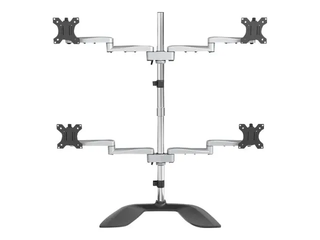 StarTech.com Desktop Quad Monitor Stand, Ergonomic VESA 4 Arm (2x2...