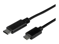 StarTech.com USB C to Micro USB Cable - 0.5m M/M - Thunderbolt 3 Compatible - Micro USB Cord -USB Type C to Micro USB Cable (USB2CUB50CM) - USB-kabel - USB-C (hann) til Micro-USB type B (hann) - USB 2.0 - 50 cm - svart