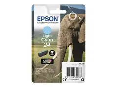Epson 24 - 5.1 ml - lys cyan - original blekkpatron - for Expression Photo XP-55, 750, 760, 850, 860, 950, 960, 970; Expression Premium XP-750, 850