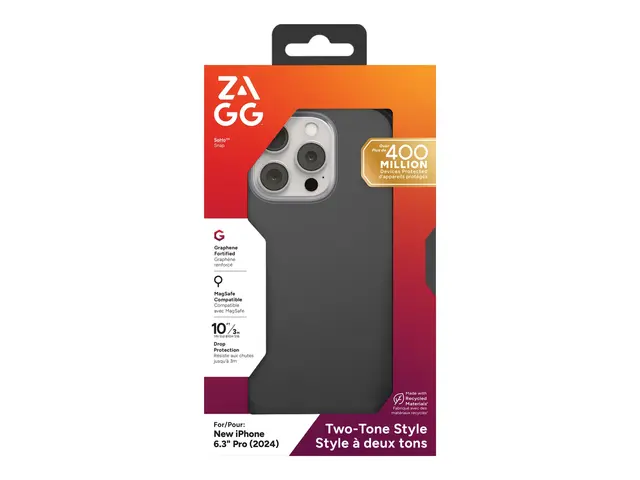 Zagg SoHo Snap - Baksidedeksel for mobiltelefon MagSafe-samsvar gr...
