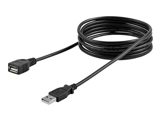 StarTech.com 6 ft Black USB 2.0 Extension Cable A to - M/F extensi...
