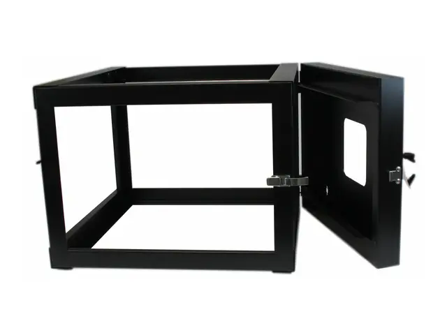 Startech 6U Hinged Open Frame Wall Mount Network Rack - 4-Post 22"...