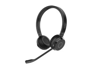 Jabra Evolve 65 TE Stereo - Hodesett - on-ear Bluetooth - tr&#229;dl&#248;s - USB-A via Bluetooth-adapter - lydisolerende - UC-sertifisert