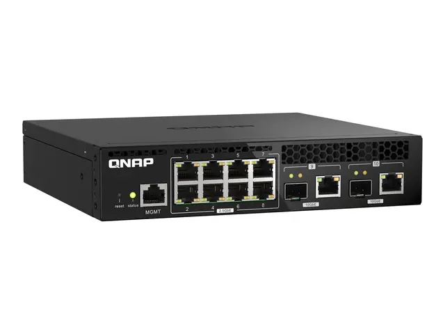 QNAP QSW-M2108R-2C - Switch - Styrt - 8 x 2.5GBase-T + 2 x combo 1...