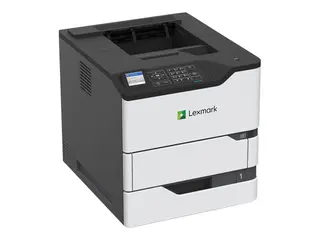 Lexmark MS822de - Skriver - S/H Dupleks - laser - A4/Legal - 1200 x 1200 dpi - opp til 52 spm - kapasitet: 650 ark - USB 2.0, Gigabit LAN, USB 2.0 vert