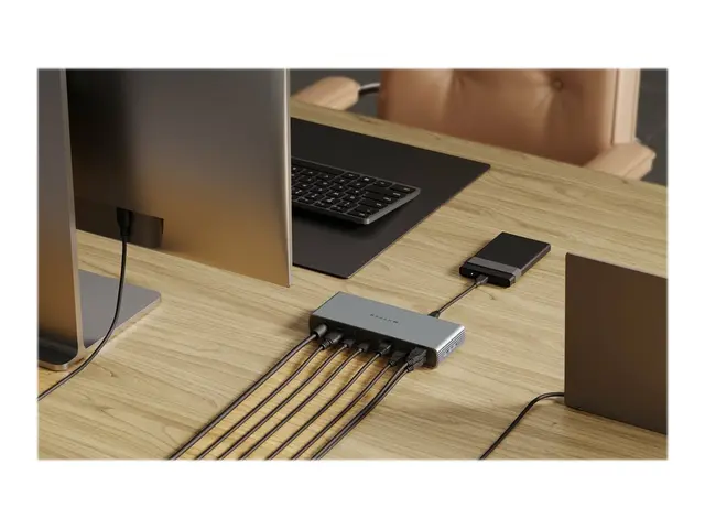 Targus HyperDrive - dokkingstasjon USB-C / Thunderbolt 4 HDMI 1GbE...