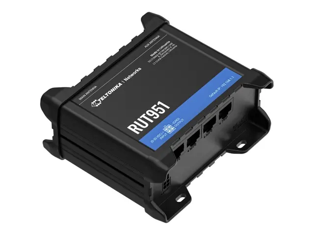 Teltonika RUT951 - Trådløs ruter WWAN 3-portssvitsj 2,4 GHz 3G, 4G...