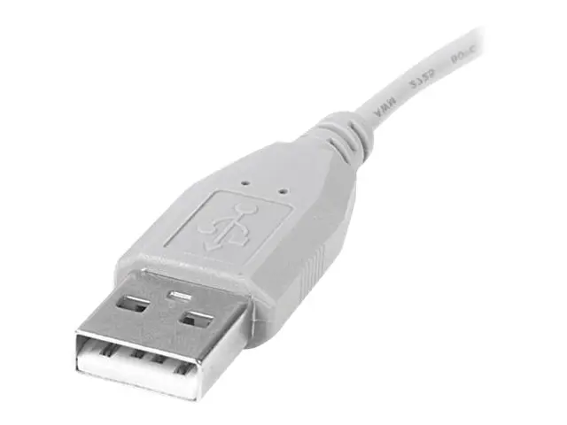 StarTech.com 6 in. USB to Mini Cable - 2.0 A B Gray (USB2HABM6IN) ...