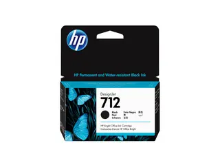 HP 712 - 38 ml - svart - original - DesignJet blekkpatron - for DesignJet Studio, T210, T230, T250, T630, T650