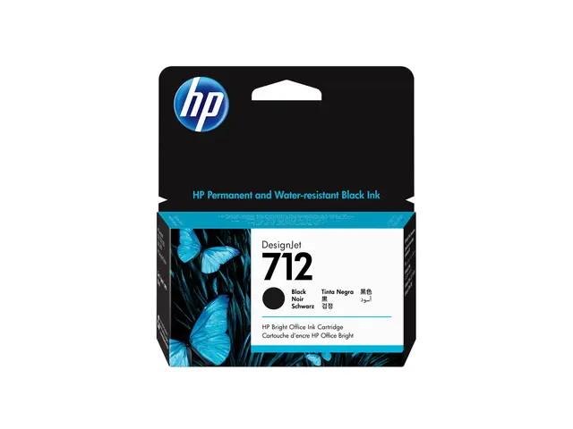 HP 712 - 38 ml - svart - original - DesignJet - blekkpatron - for ...