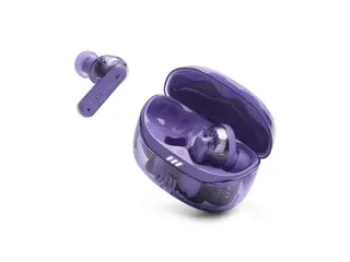 JBL TUNE Beam 2 - Ghost Edition - True wireless-hodetelefoner med mikrofon i øret - Bluetooth - aktiv støydemping - spøkelsesfløyel