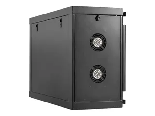 Eaton Tripp Lite Series SmartRack Wall-Mount Mini Rack Enclosure 6U Low-Profile Side-Mount Black Rack skap - lavprofil, sidefestet, mini - veggmonterbar - svart - 6U - 19"