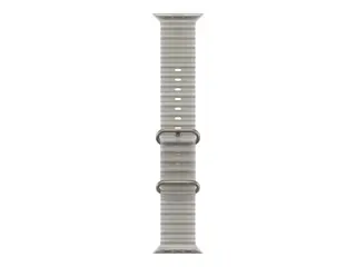 Apple - Bånd for smart armbåndsur - 49 mm, naturlig titanfinish 130 - 200 mm - translucentgrå