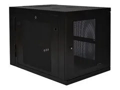 Eaton Tripp Lite Series 12U Wall Mount Rack Enclosure Server Cabinet Hinged 33&quot; Extended Depth Rack skap - veggmonterbar - svart - 12U - 19&quot;