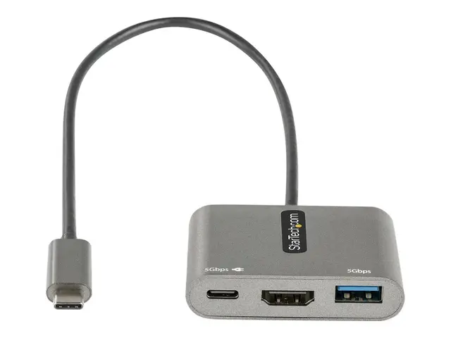 StarTech.com USB C Multiport Adapter, USB-C to HDMI 4K Video, 100W...