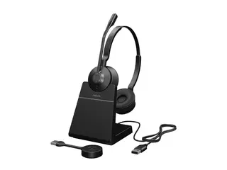 Jabra Engage 55 SE Stereo - Hodesett - on-ear DECT - tr&#229;dl&#248;s - USB-A via DECT adapter - UC-sertifisert