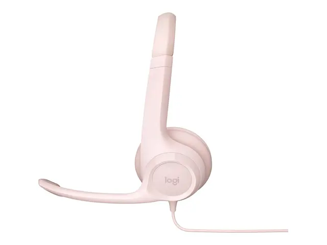 Logitech H390 - Hodesett on-ear kablet USB-A rosa