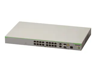 Allied Telesis CentreCOM FS980M/18PS - Switch L3 - Styrt - 16 x 10/100 + 2 x kombo Gigabit SFP (opplink) + 2 x kombo-1000Base-T - rackmonterbar - PoE+ (250 W)