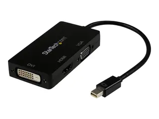Startech 3 in 1 Mini DisplayPort Adapter 1080p - Mini DP / Thunderbolt to HDMI / VGA / DVI Splitter for Your Monitor (MDP2VGDVHD) - video adapter - Mini DisplayPort / HDMI / DVI / VGA - 27 cm