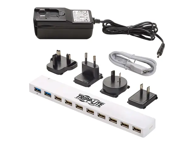 Eaton Tripp Lite series 10-Port USB 3.0 / 2.0 Combo Hub - Charging...