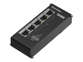 Teltonika TSF000 - Switch - ikke-styrt 5 x 10/100 (4 PoE+) - DIN-skinnemonterbar - PoE+ (120 W)