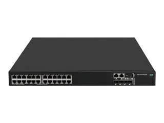 HPE FlexNetwork 5140 HI - Switch - 1-spors L3 - Styrt - 24 x 10/100/1000 + 4 x 10 Gigabit SFP+ - luftflyt fra side til bakside - rackmonterbar - PoE+