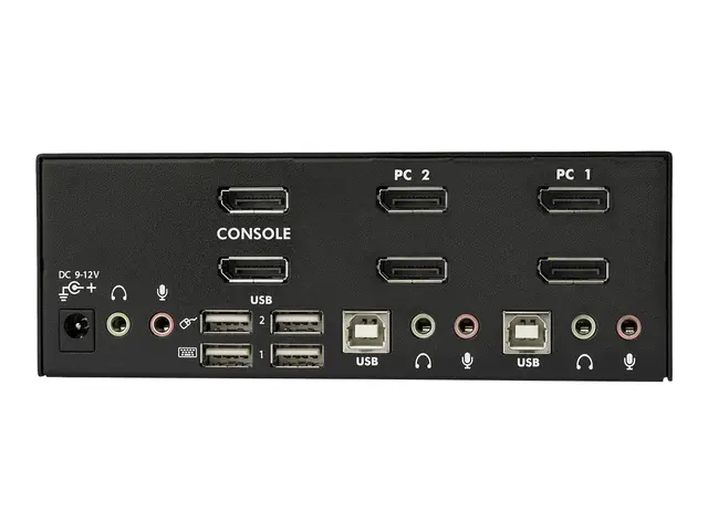 StarTech.com 2-Port DisplayPort KVM Switch - Dual-Monitor - 4K 60 ...
