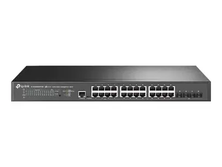 TP-Link JetStream TL-SG3428XPP-M2 V1 Switch - L2+ - Styrt - 16 x 10/100/1000/2.5G (PoE+) + 8 x 10/100/1000/2500 (PoE++) + 4 x 10 Gigabit SFP+ - rackmonterbar - PoE++ (500 W)