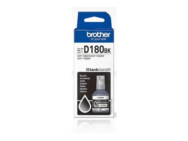 Brother BTD180BK - Svart original blekkrefill for DCP-T580DW