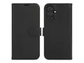 iiglo - Lommebok for mobiltelefon 2-i-1 - prima polyuretanlær - svart - for Samsung Galaxy A26