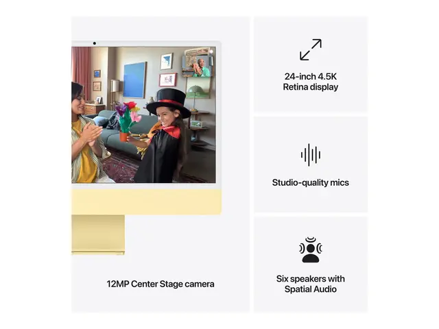 Apple iMac with 4.5K Retina display - alt-i-ett M4 16 GB SSD 256 L...