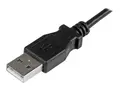 StarTech.com 2m 6 ft Micro-USB Charge-and-Sync Cable Right-Angle Micro-USB - M/M - USB to Micro USB Charging Cable - 24 AWG (USBAUB2MRA) - USB-kabel - Micro-USB type B til USB - 2 m