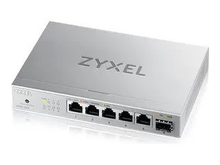 Zyxel XMG-100 Series XMG-105 - Switch ustyrt - 5 x 100/1000/2.5G + 1 x Gigabit SFP / 10 Gigabit SFP+ - stasjonær, veggmonterbar